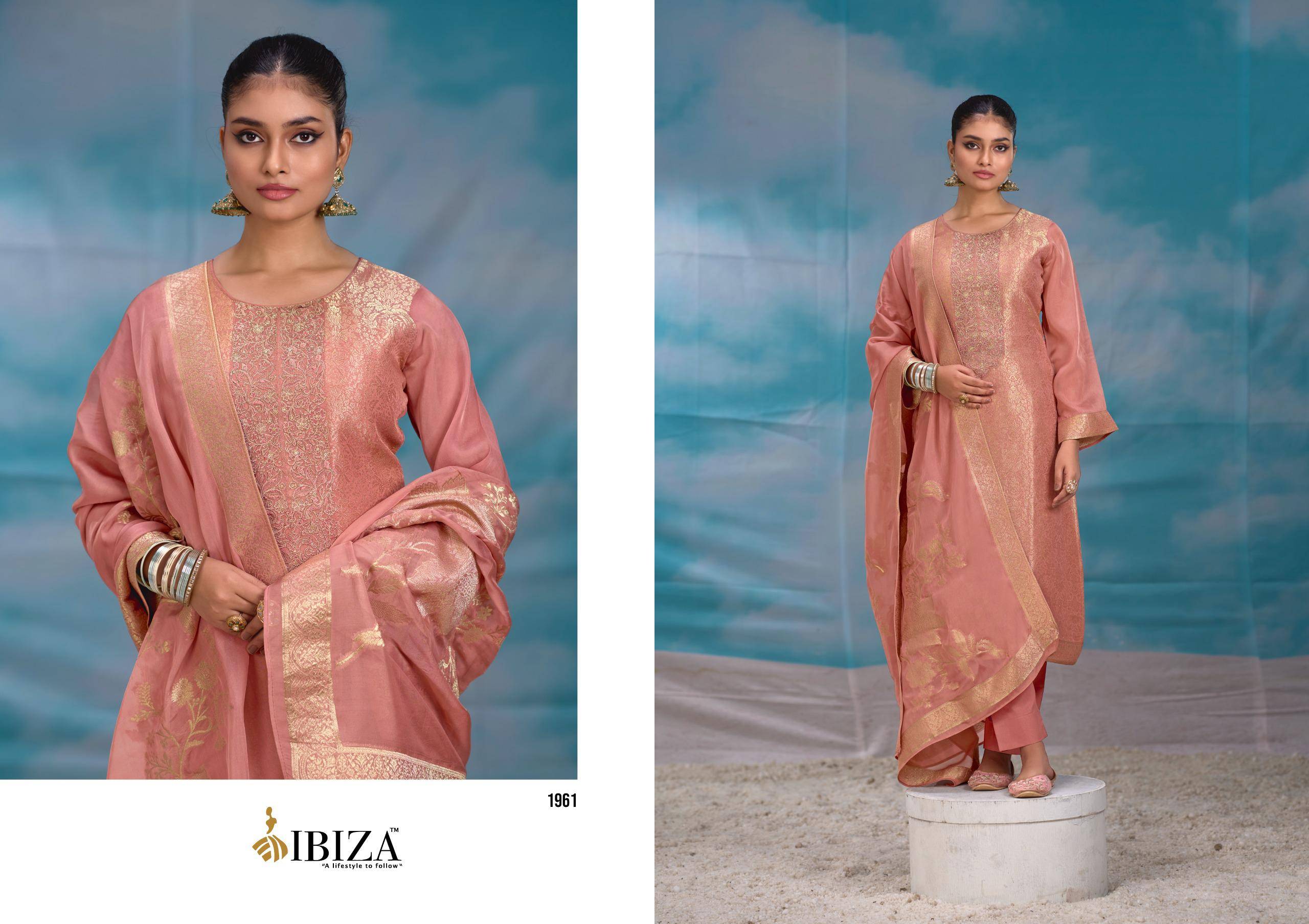 Ibiza Summer Pearls Salwar suits wholesale prices in Mumbai